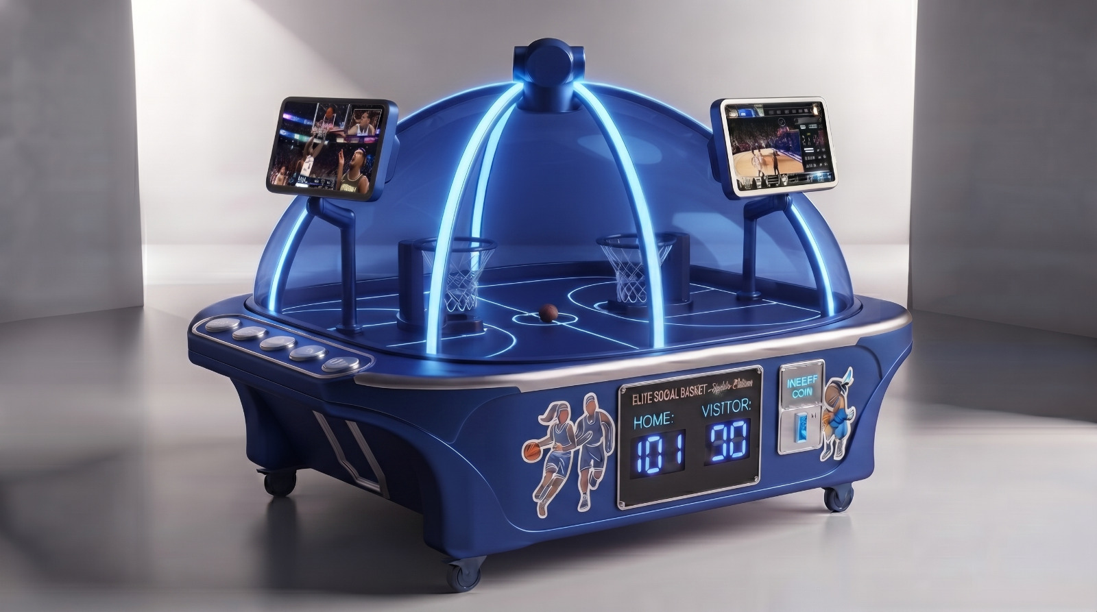 Produit Elite SocialBasket - Adult - Bleu Néon