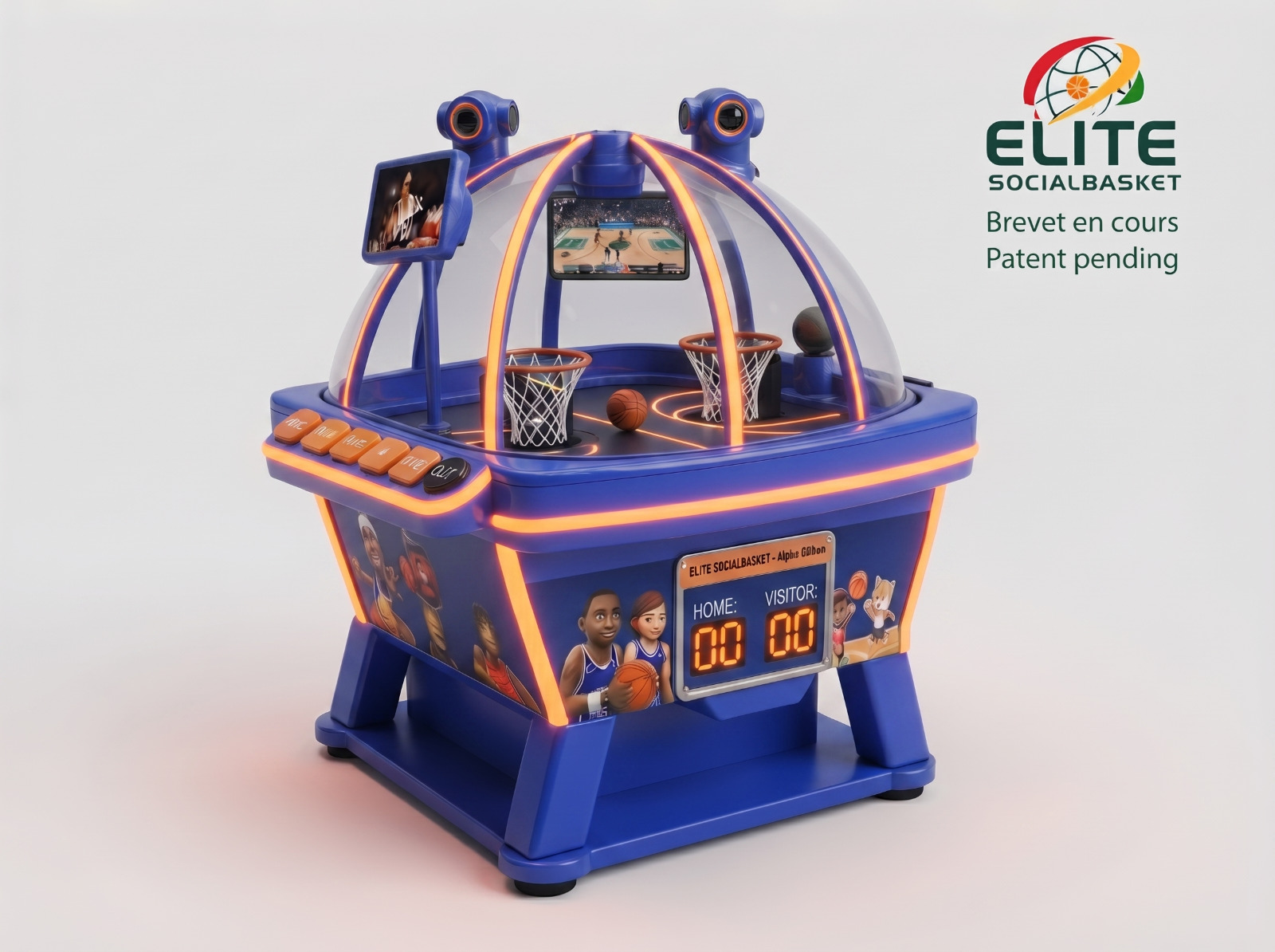 Produit Elite SocialBasket - Junior - Bleu Électrique