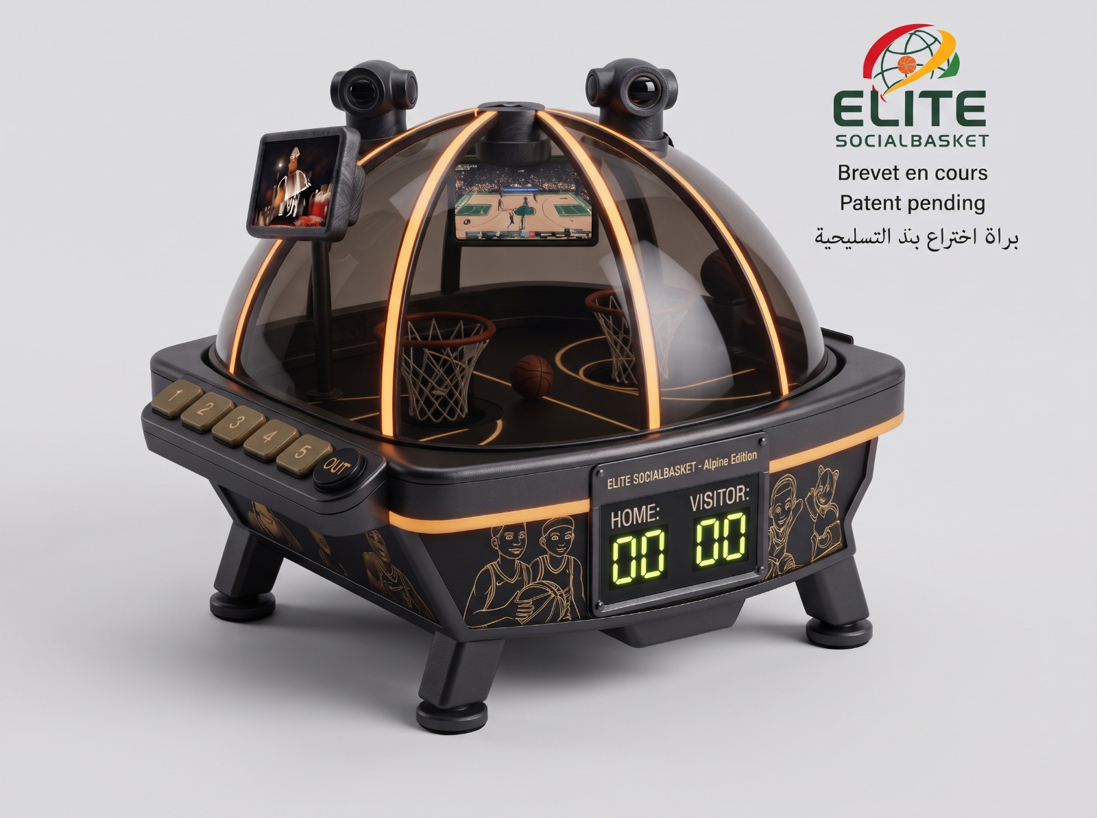 Produit Elite SocialBasket - Teen - Noir & Or